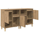 vidaXL Oldalszekrények 2 pcs Artisan tölgy 60 x 35 x 70 cm Faanyag