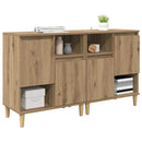 vidaXL Oldalszekrények 2 pcs Artisan tölgy 60 x 35 x 70 cm Faanyag