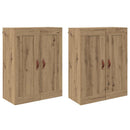 vidaXL Fali szekrény 2 db Artisan tölgy 69,5 x 34 x 90 cm Szerelt Fa