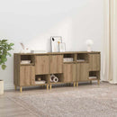 vidaXL Oldalszekrények 3 pcs Artisan tölgy 60 x 35 x 70 cm Faanyag