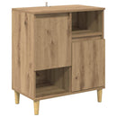 vidaXL Oldalszekrények 3 pcs Artisan tölgy 60 x 35 x 70 cm Faanyag