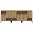 vidaXL Oldalszekrények 3 pcs Artisan tölgy 60 x 35 x 70 cm Faanyag