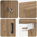 vidaXL Fali Szekrények 2 pcs Artisan tölgy 69,5 x 34 x 90 cm Faanyag