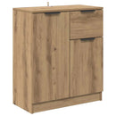 vidaXL Oldalszekrények 2 pcs Artisan tölgy 60 x 30 x 70 cm Faanyag