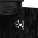 vidaXL Oldalszekrények 2 pcs Fekete tölgy 60 x 35 x 70 cm Faanyag