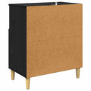 vidaXL Oldalszekrények 2 pcs Fekete tölgy 60 x 35 x 70 cm Faanyag