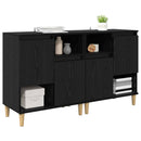vidaXL Oldalszekrények 2 pcs Fekete tölgy 60 x 35 x 70 cm Faanyag