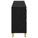 vidaXL Oldalszekrények 3 pcs Fekete tölgy 60 x 35 x 70 cm Faanyag