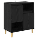 vidaXL Oldalszekrények 3 pcs Fekete tölgy 60 x 35 x 70 cm Faanyag