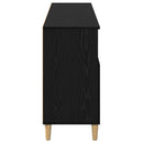 vidaXL Oldalszekrények 3 pcs Fekete tölgy 60 x 35 x 70 cm Faanyag