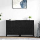 vidaXL Oldalszekrények 2 pcs Fekete tölgy 60 x 35 x 70 cm Faanyag
