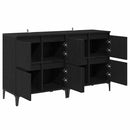 vidaXL Oldalszekrények 2 pcs Fekete tölgy 60 x 35 x 70 cm Faanyag