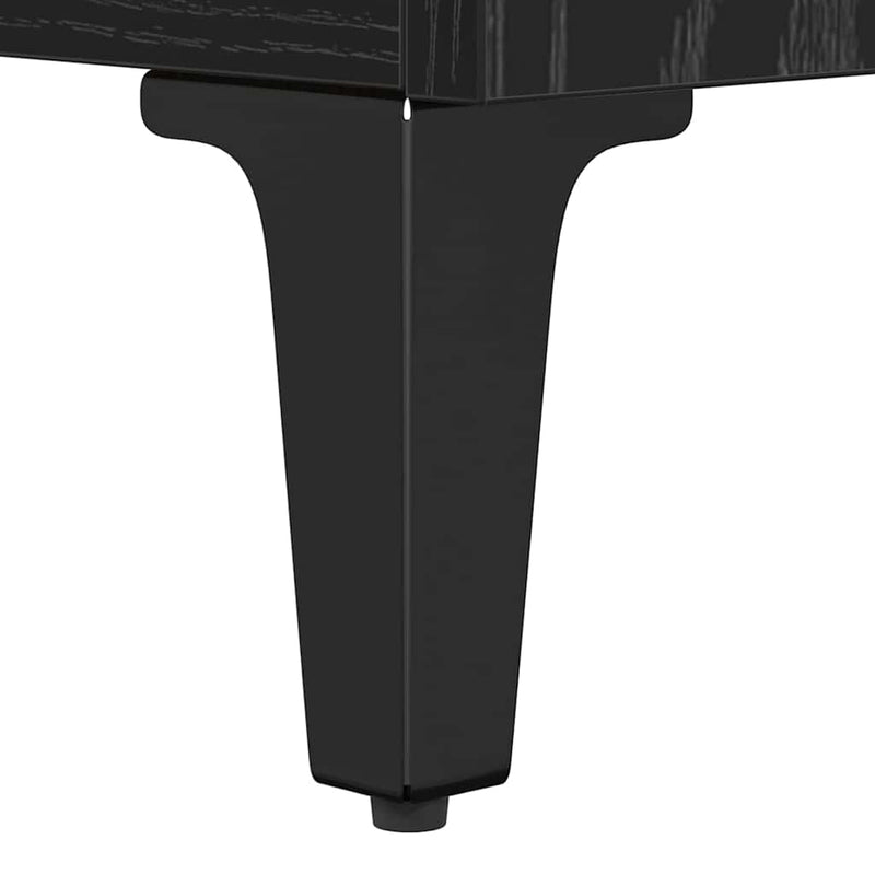 vidaXL Oldalszekrények 3 pcs Fekete tölgy 60 x 35 x 70 cm Faanyag