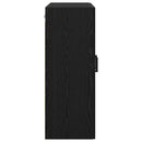 vidaXL Fali szekrény 2 db Fekete tölgy 69,5 x 34 x 90 cm Szerelt Fa