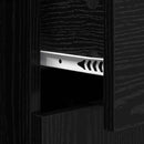 vidaXL Oldalszekrények 2 pcs Fekete tölgy 60 x 30 x 70 cm Faanyag