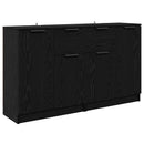 vidaXL Oldalszekrények 2 pcs Fekete tölgy 60 x 30 x 70 cm Faanyag