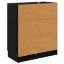 vidaXL Oldalszekrények 2 pcs Fekete tölgy 60 x 30 x 70 cm Faanyag