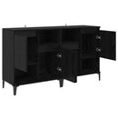 vidaXL Oldalszekrények 2 pcs Fekete tölgy 60 x 35 x 70 cm Faanyag