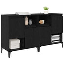 vidaXL Oldalszekrények 2 pcs Fekete tölgy 60 x 35 x 70 cm Faanyag