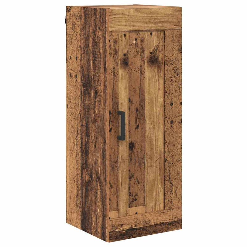 vidaXL Magasfiú fiókkal Öreg fa 34,5 x 34 x 180 cm Faanyag
