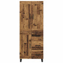 vidaXL Magasfiú fiókkal Öreg fa 69,5 x 34 x 180 cm Faanyag