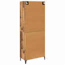 vidaXL Magasfiú Falra szerelhető Öreg fa 69,5 x 34 x 180 cm Faanyag