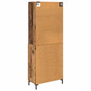 vidaXL Magasfiú fiókkal Öreg fa 69,5 x 34 x 180 cm Faanyag