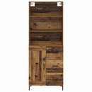 vidaXL Magasfiú fiókkal Öreg fa 69,5 x 34 x 180 cm Faanyag