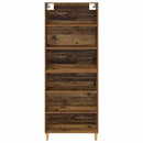 vidaXL Magasfiú Öreg fa 69,5 x 32,5 x 180 cm Faanyag