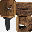 vidaXL Magasfiú Falra szerelhető Öreg fa 69,5 x 34 x 180 cm Faanyag