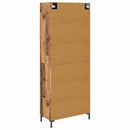 vidaXL Magasfiú Falra szerelhető Öreg fa 69,5 x 34 x 180 cm Faanyag
