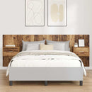 vidaXL Fejtámla Szekrénnyel fiókkal fejtámlával 3 pcs Öreg fa Faanyag