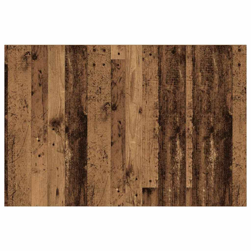 vidaXL Fejtámla Szekrénnyel fiókkal fejtámlával 3 pcs Öreg fa Faanyag