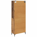 vidaXL Magasfiú fiókkal Öreg fa 69,5 x 34 x 180 cm Faanyag