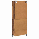 vidaXL Magasfiú fiókkal Öreg fa 69,5 x 32,5 x 180 cm Faanyag
