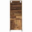 vidaXL Magasfiú fiókkal Öreg fa 69,5 x 32,5 x 180 cm Faanyag