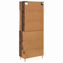 vidaXL Magasfiú fiókkal Öreg fa 69,5 x 34 x 180 cm Faanyag