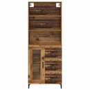 vidaXL Magasfiú fiókkal Öreg fa 69,5 x 34 x 180 cm Faanyag