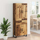 vidaXL Magasfiú fiókkal Öreg fa 69,5 x 34 x 180 cm Faanyag