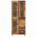 vidaXL Magasfiú fiókkal Öreg fa 69,5 x 34 x 180 cm Faanyag