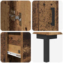 vidaXL Magasfiú fiókkal 2 pcs Öreg fa Faanyag