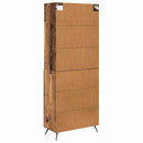 vidaXL Magasfiú fiókkal Öreg fa 69,5 x 34 x 180 cm Faanyag
