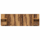 vidaXL Fejtámla Szekrénnyel fiókkal polcokkal 3 pcs Öreg fa Faanyag