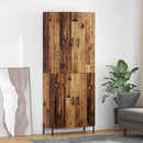 vidaXL Magasfiú Falra szerelhető Öreg fa 69,5 x 34 x 180 cm Faanyag