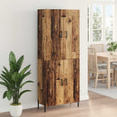 vidaXL Magasfiú Falra szerelhető Öreg fa 69,5 x 34 x 180 cm Faanyag