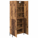 vidaXL Magasfiú Falra szerelhető Öreg fa 69,5 x 34 x 180 cm Faanyag
