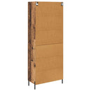 vidaXL Magasfiú Falra szerelhető Öreg fa 69,5 x 34 x 180 cm Faanyag