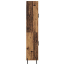 vidaXL Magasfiú Falra szerelhető Öreg fa 69,5 x 34 x 180 cm Faanyag