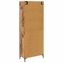 vidaXL Magasfiú Falra szerelhető Öreg fa 69,5 x 34 x 180 cm Faanyag