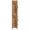vidaXL Magasfiú Falra szerelhető Öreg fa 69,5 x 34 x 180 cm Faanyag